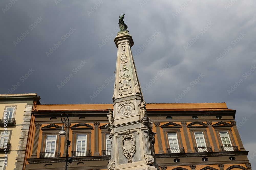 San Domenico Obelisk in Naples, Italy