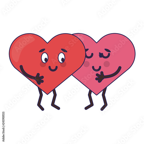 cute hearts in love cartoons