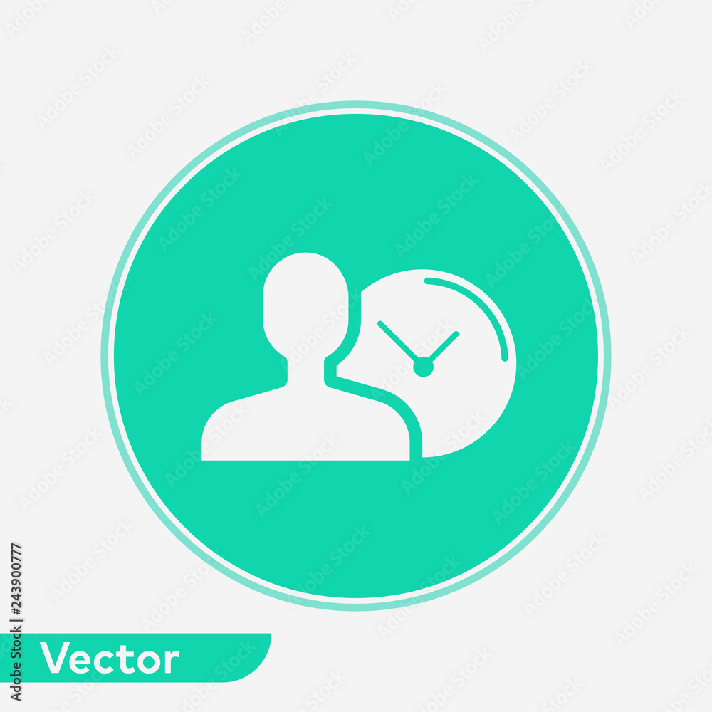 Punctuality vector icon sign symbol Punctuality vector icon sign symbol
