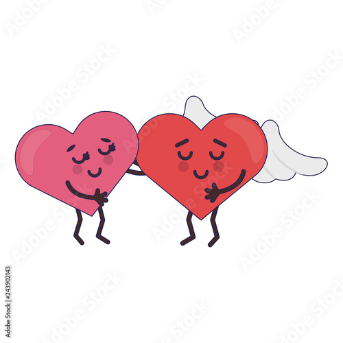 cute hearts in love cartoons