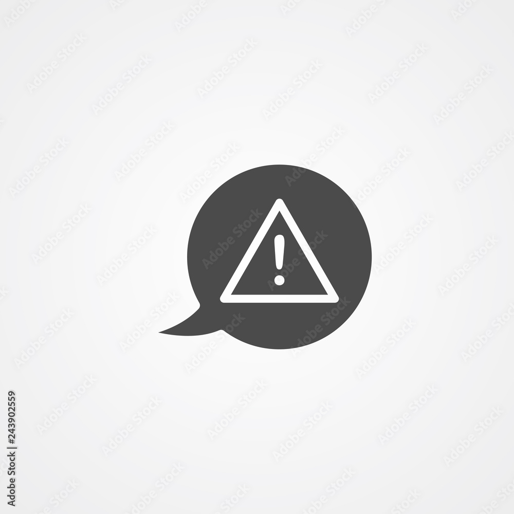 Speech bubble vector icon sign symbol