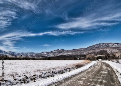 Wintergreen Resort Area on Mountain Top Scenic Landscape