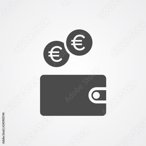 Wallet vector icon sign symbol © mehsumov