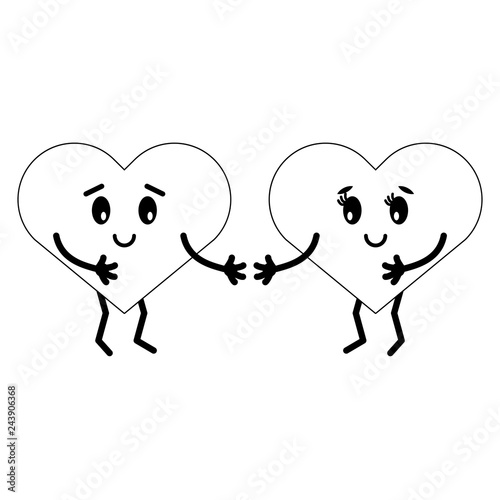 cute hearts in love cartoons