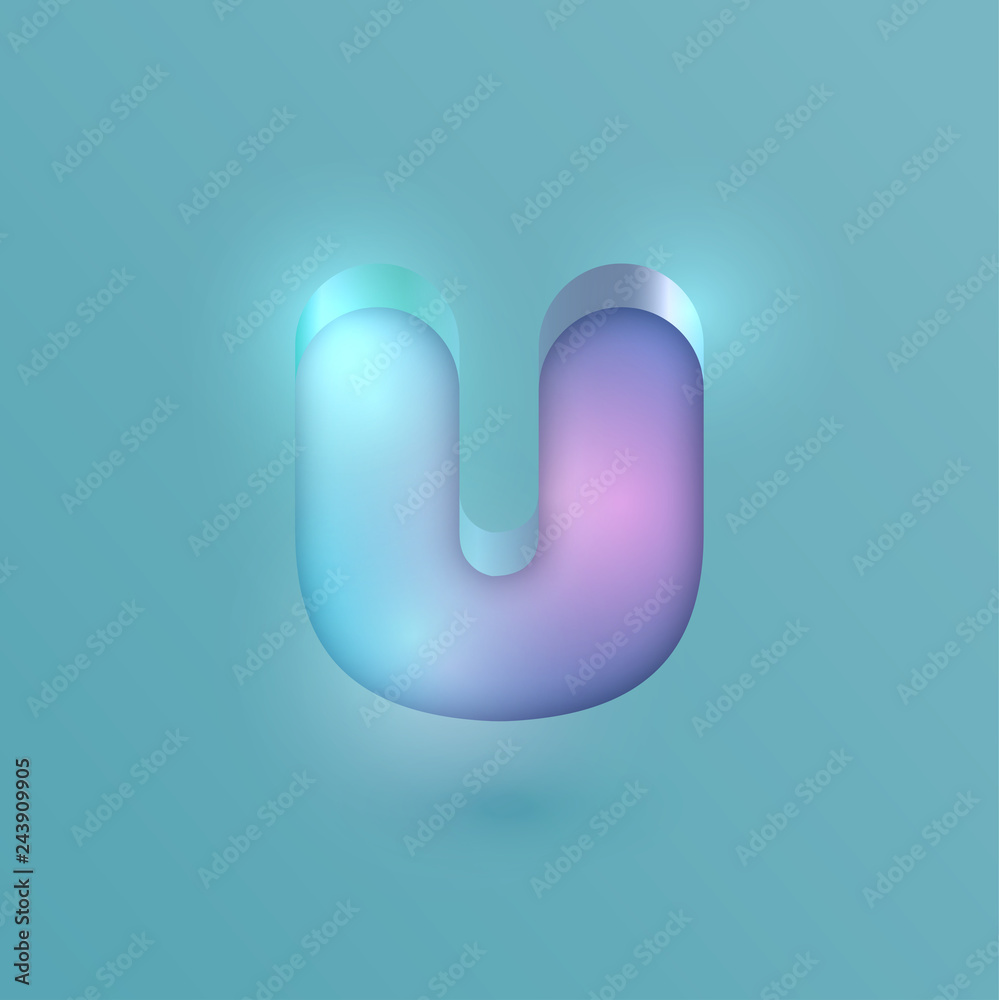 3D realistic neon character, vector 3D realistic neon character, vector