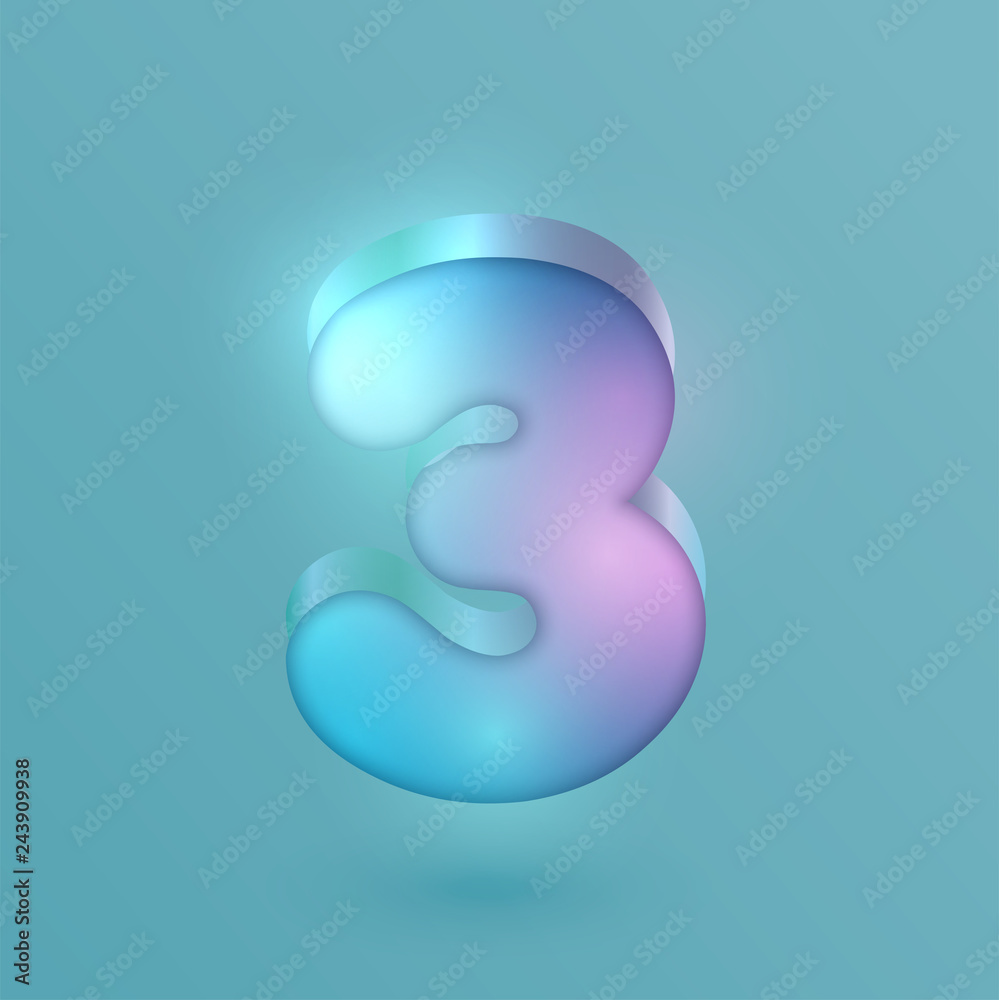 3D realistic neon character, vector 3D realistic neon character, vector
