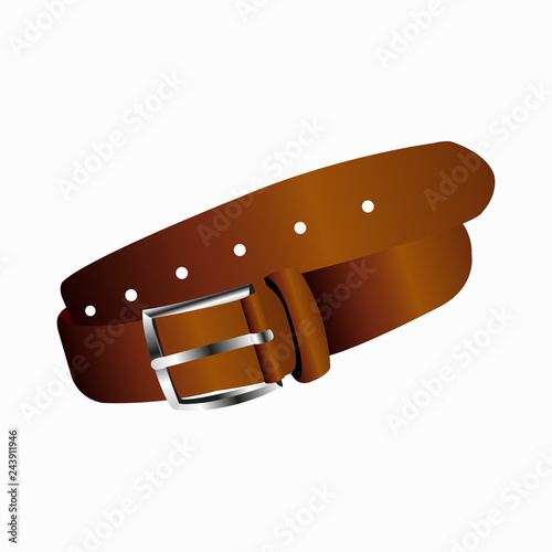 Realistic belt . Belt for clothes. Vector illustration. EPS 10.