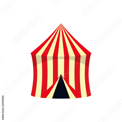 Circus tent. Circus logo. Vector illustration. EPS 10. © Maksym Vector