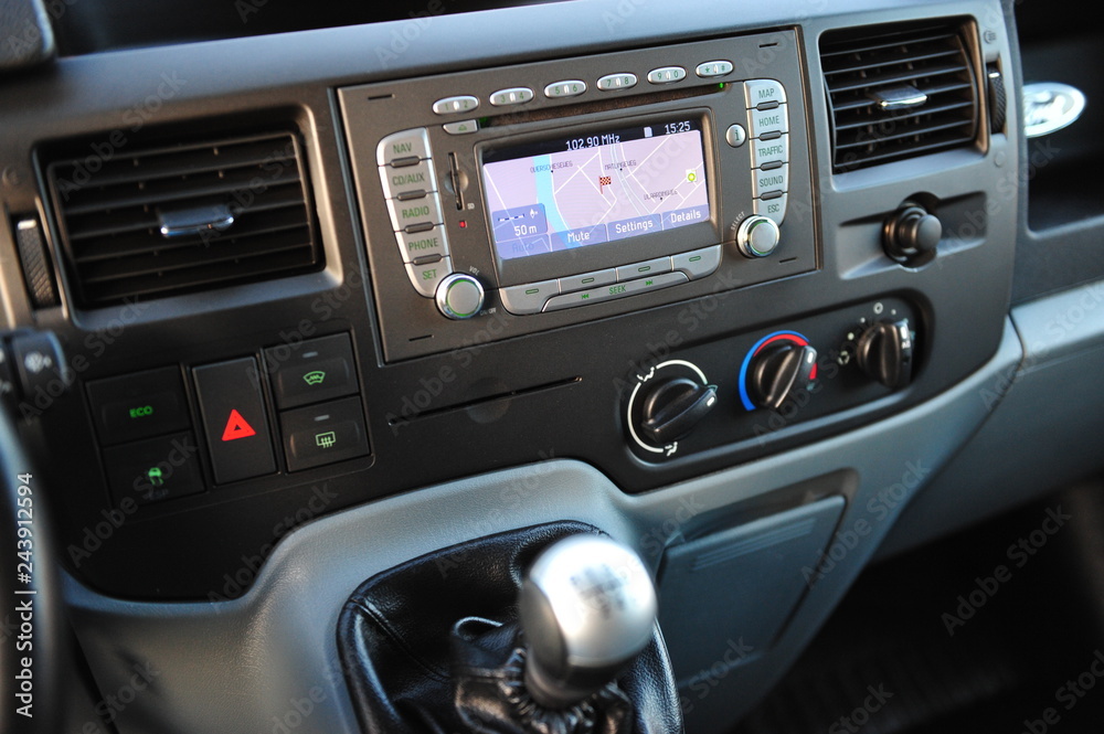 Fototapeta premium controls near the steering wheel in a modern car