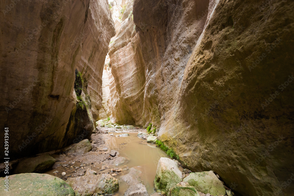Avakas Gorge valley on Cyprus