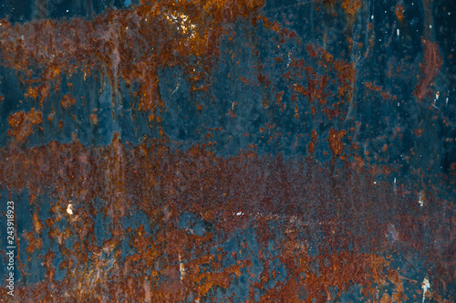 Background from rusty metal. Background, part of a sheet of rusty metal.