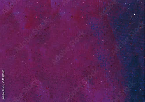 Purple and dark blue splattered painted background