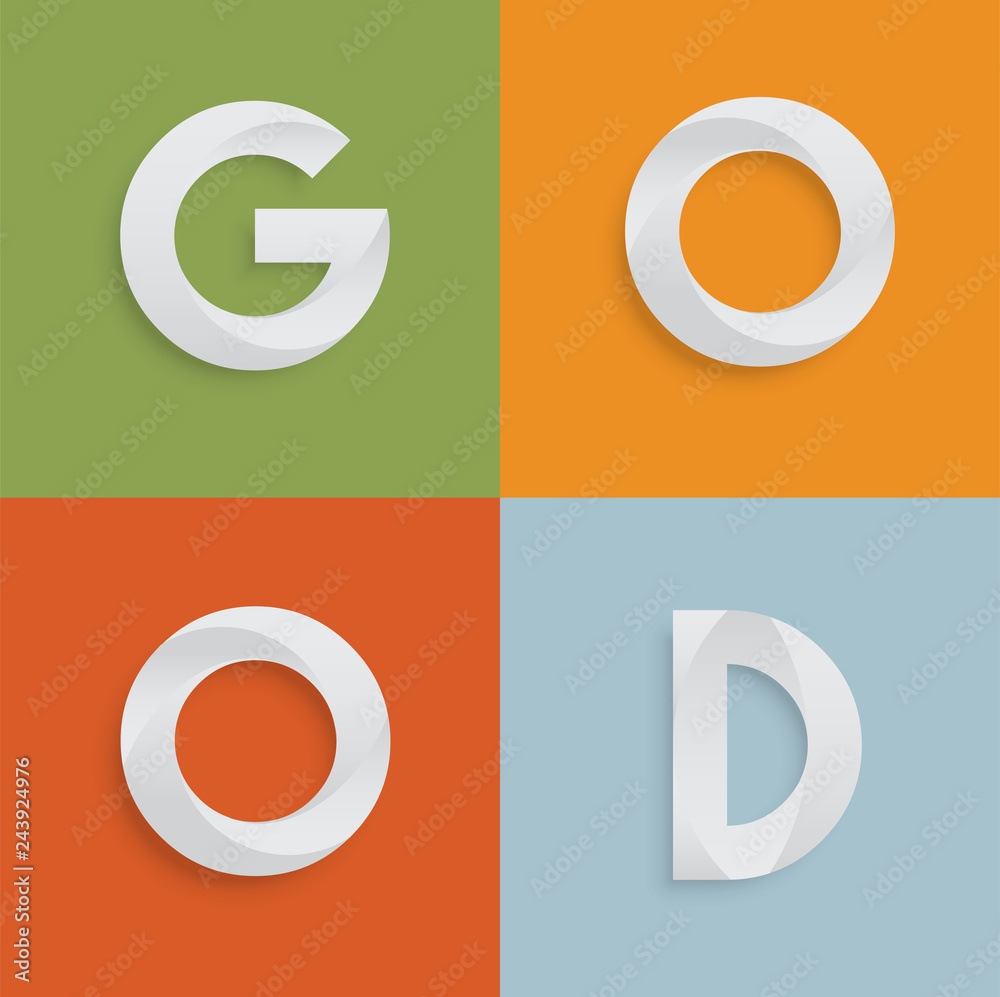 'GOOD' four-letter-word for websites, illustration, vector 'GOOD' four-letter-word for websites, illustration, vector