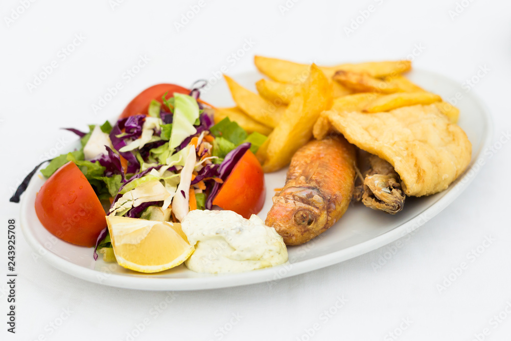 Mix fried fish platter Latsi Mix fried fish platter Latsi