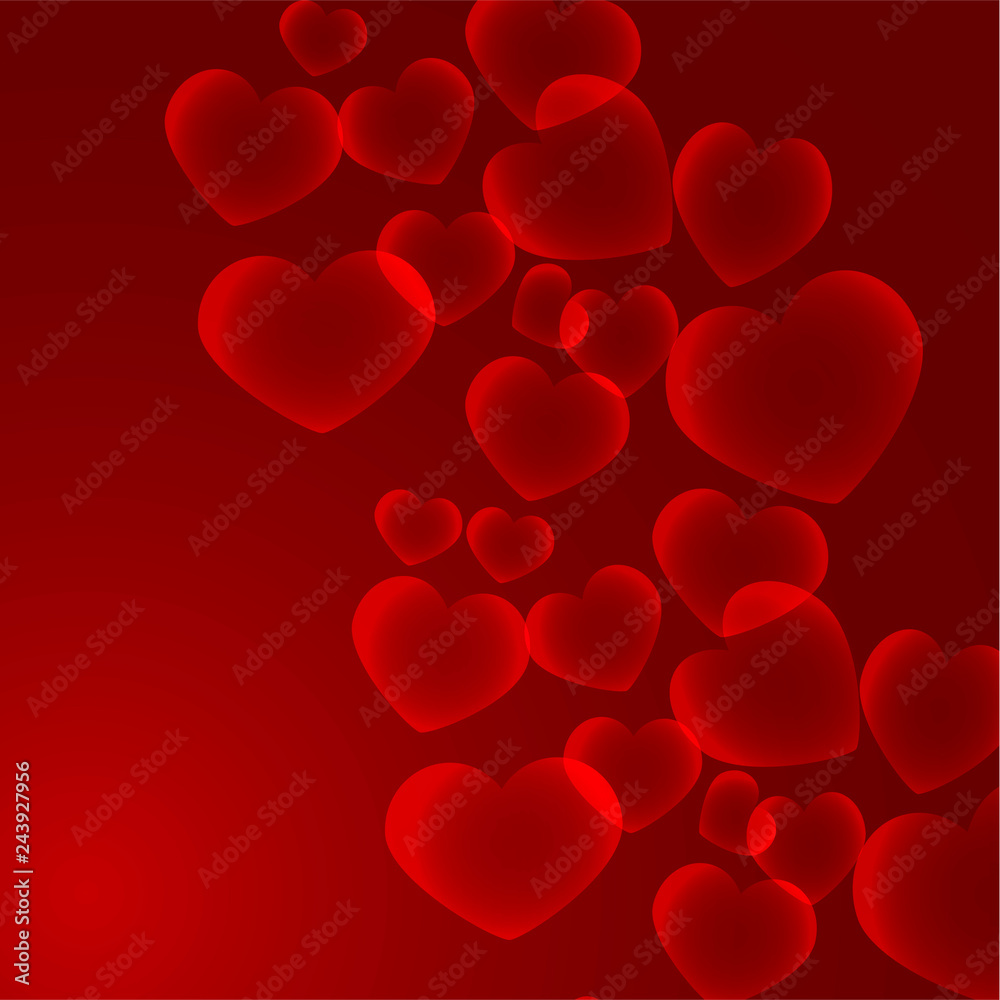 Heart background. Romantic pattern for wrapping paper and wallpaper design