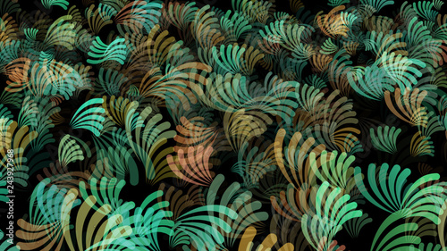 Abstract background pattern with plant matter. © Veta