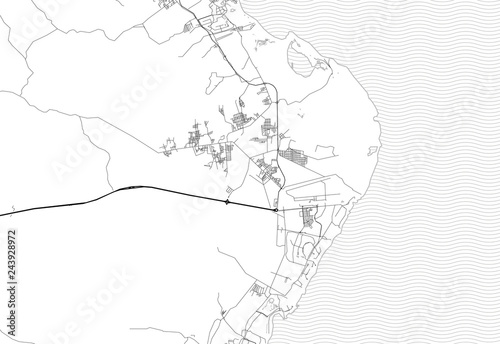 Area map of Punta Cana, Dominican Republic photo
