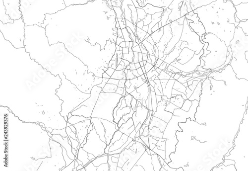 Area map of Chiang Mai, Thailand