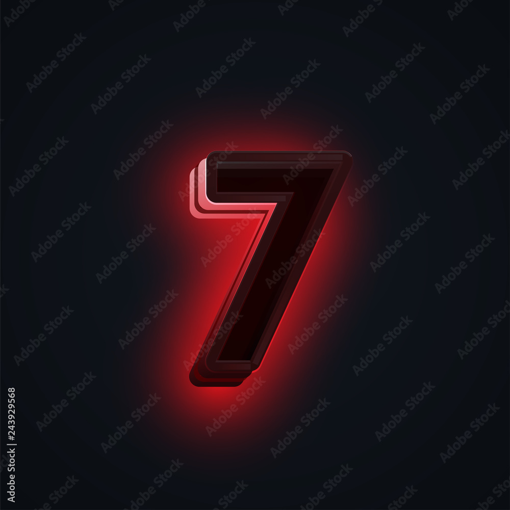 Red 'CLUB' neon lights character from a fontset, vector Red 'CLUB' neon lights character from a fontset, vector