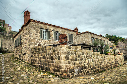 Adatepe village homes. Adatepe is an old Turkish village in Kucukkuyu, Canakkale. photo