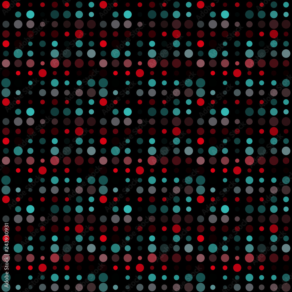 Seamless abstract pattern background with a variety of colored circles. Seamless abstract pattern background with a variety of colored circles.