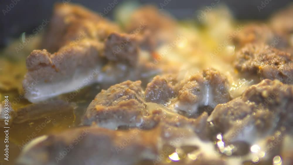 Meat dishes. Meat is stewed in water Meat dishes. Meat is stewed in water
