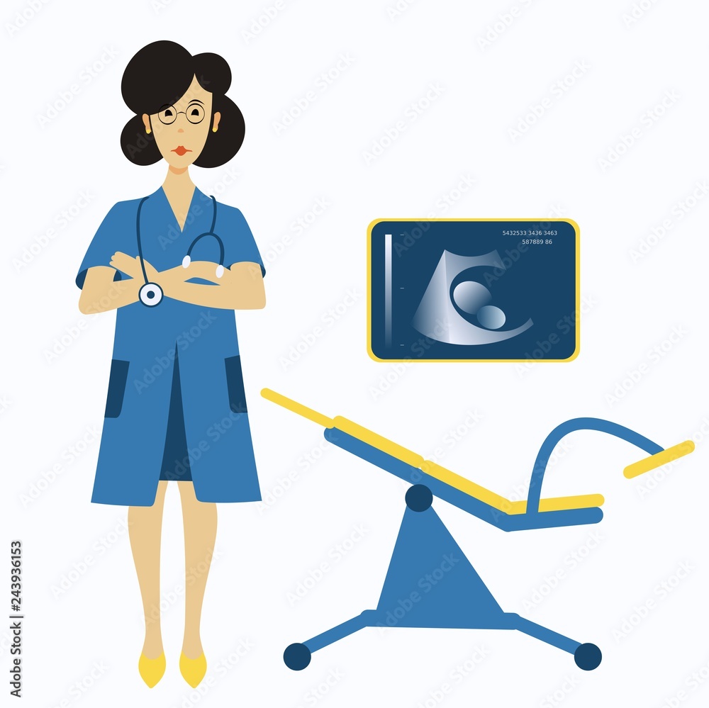 obstetrician, ultrasound and gynecological chair obstetrician, ultrasound and gynecological chair