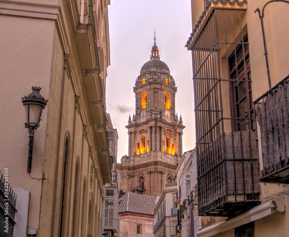 Malaga landmarks, Spain