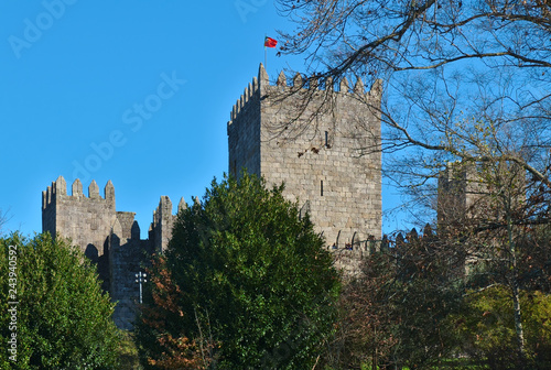 Medieval Castle of Guimaraes in Portugal photo