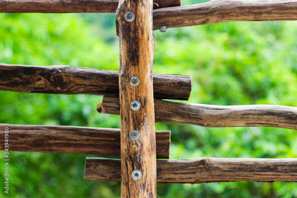 old wooden fence
