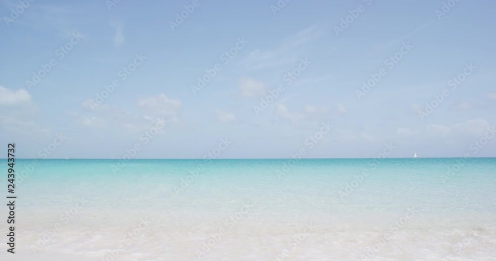 Beach background. Perfect white sand beach with turquoise water. RED EPIC SLOW MOTION. Beach background. Perfect white sand beach with turquoise water. RED EPIC SLOW MOTION.