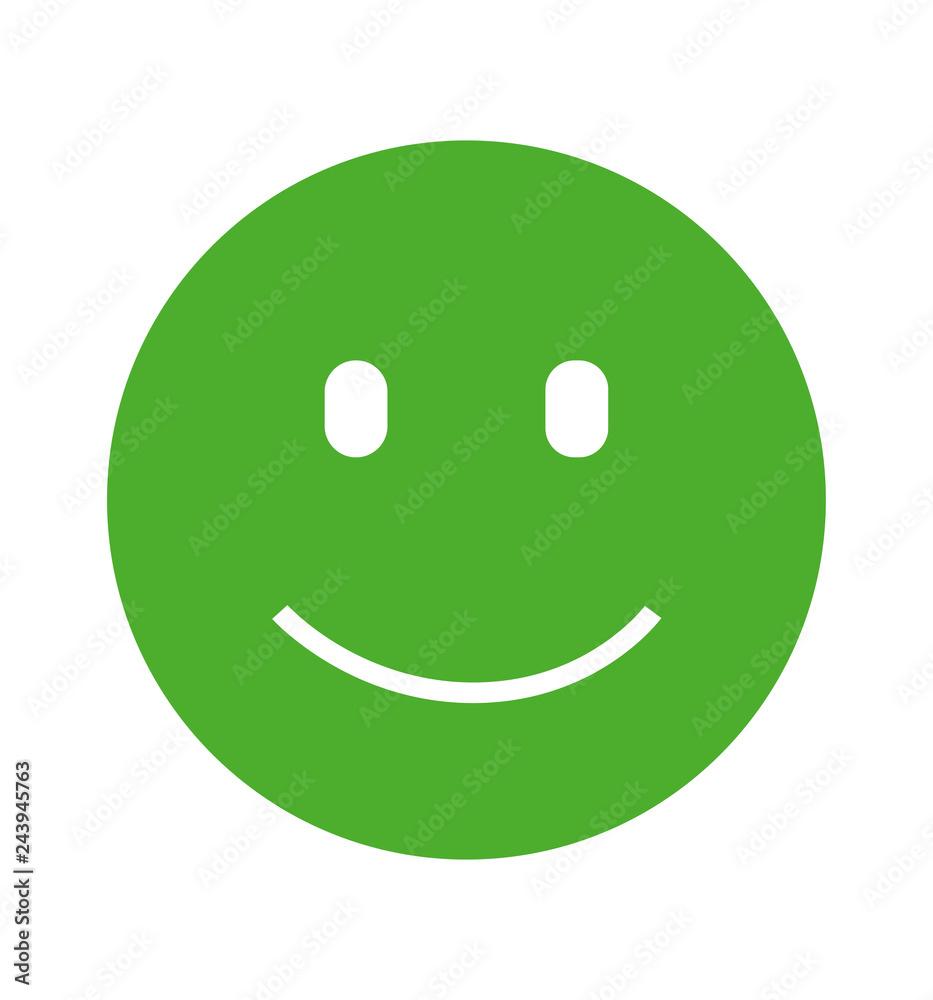 Fototapeta premium Happy face symbol icon for web site and mobile app vector illustration 