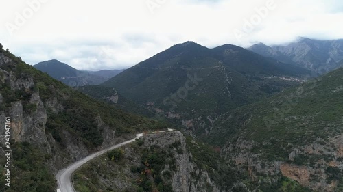 beautiful canyon in peloponnese greece