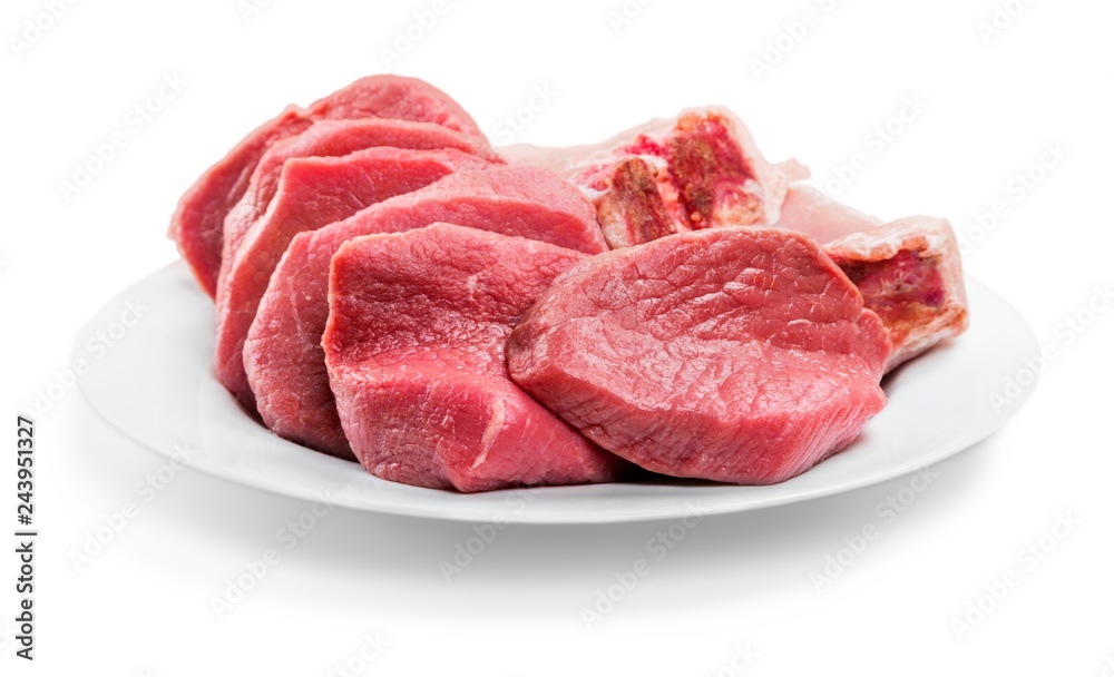 Meat on a plate Meat on a plate