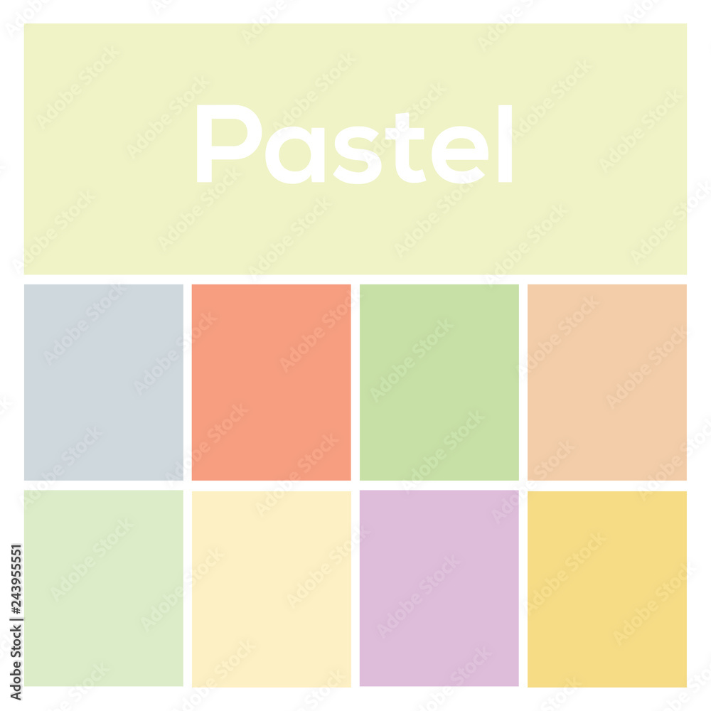 The palette of colors. Pastel Background. Vector colored background