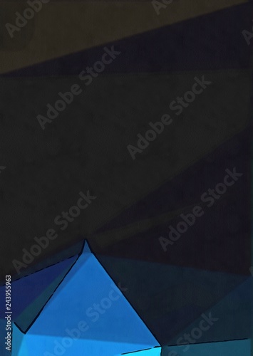 Abstract polygonal background. Triangles texture. Geometric modern art. Futuristic simple painting on canvas. Pattern for design. Backdrop template. Low poly concept artwork. Decorative elements. 