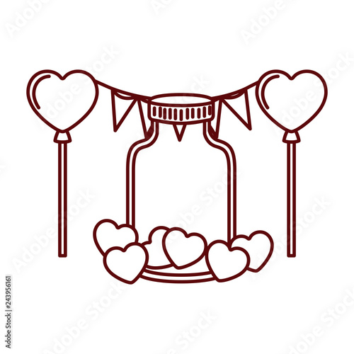 party garland isolated icon