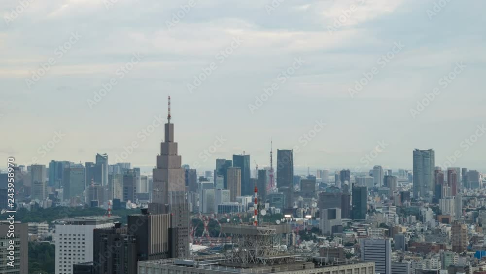 Timelapse Overview of Tokyo Cityscape in the Daytime -Zoom In- Timelapse Overview of Tokyo Cityscape in the Daytime -Zoom In-
