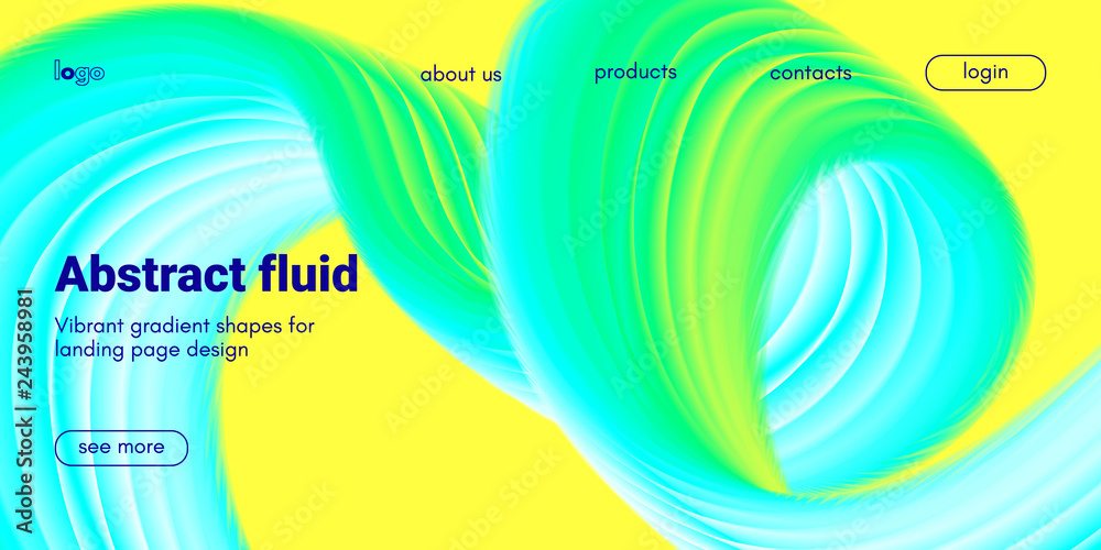 Abstract 3d Background with Fluid Shape. Abstract 3d Background with Fluid Shape.