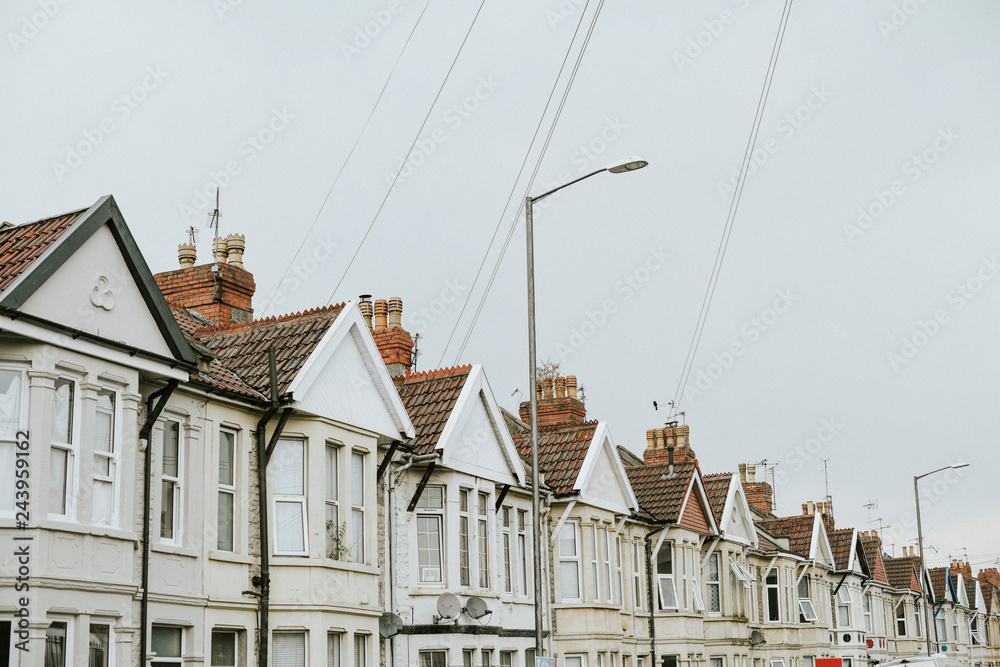 Obraz premium Row of houses in a suburban area