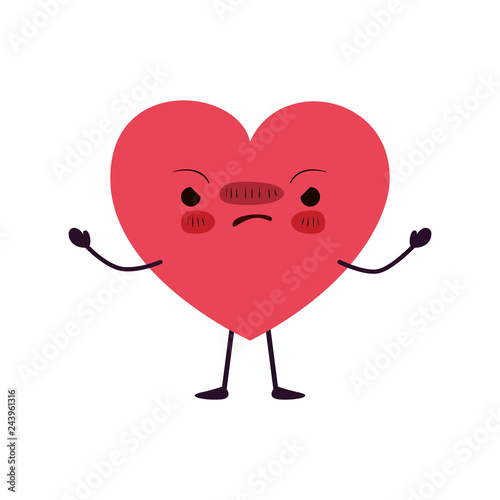 heart love kawaii character