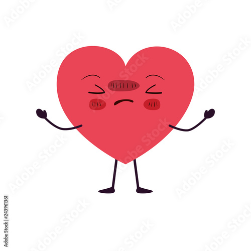 heart love kawaii character