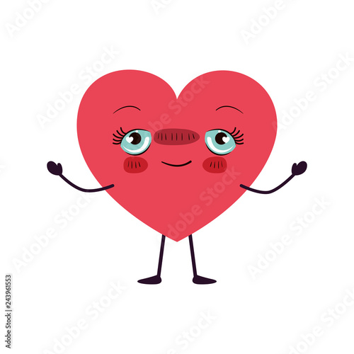 heart love kawaii character