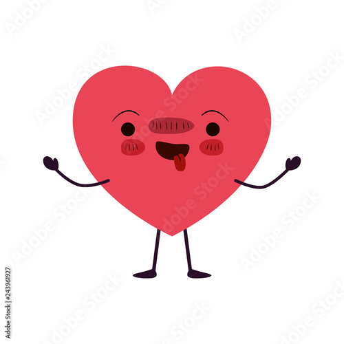 heart love kawaii character