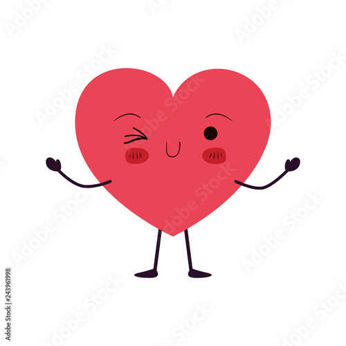 heart love kawaii character