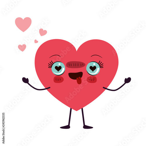 heart love kawaii character