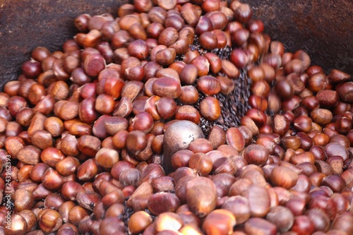 chestnuts seed at street food