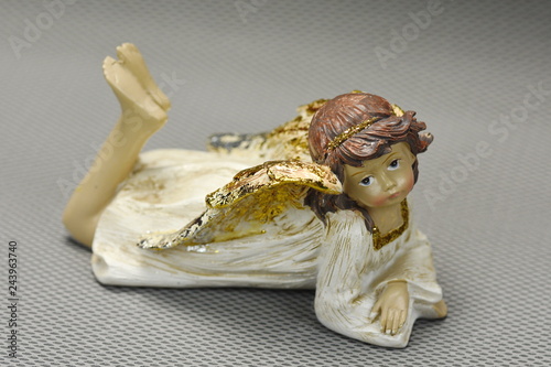 Fototapeta Naklejka Na Ścianę i Meble -  Ceramic angel figurine,trinket