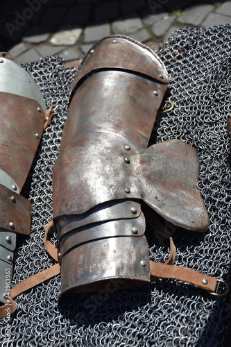 medieval armor at a popular market in Bistrita, ROMANIA,2016