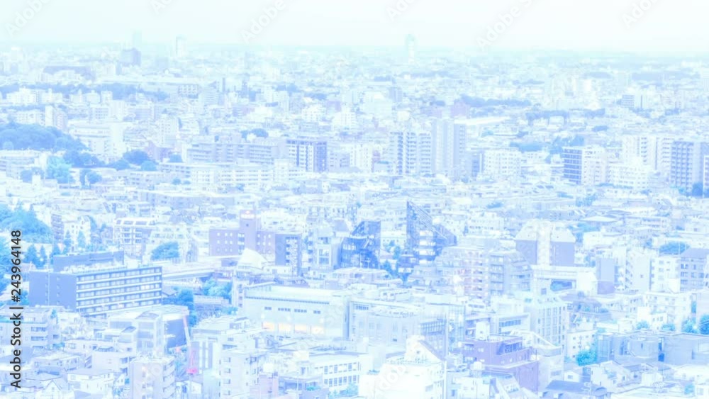 Timelapse of Day to Night Transition of Cityscape Overview in Tokyo -Tilt Down- Timelapse of Day to Night Transition of Cityscape Overview in Tokyo -Tilt Down-